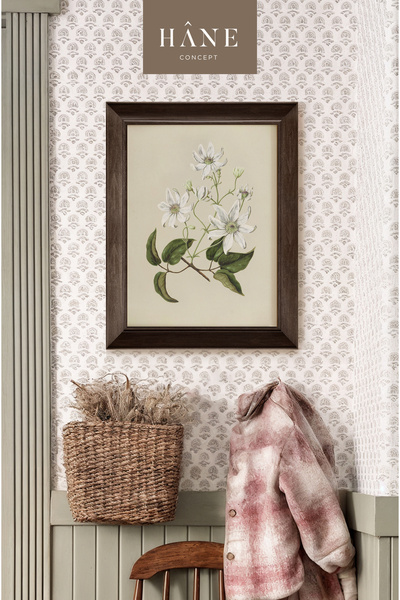 Hane Concept Tablou de flori botanice înrămate de epocă – imprimare pe hârtie...