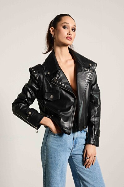 BASAKLA OFFICIAL Oversize Modülar Biker ceket
