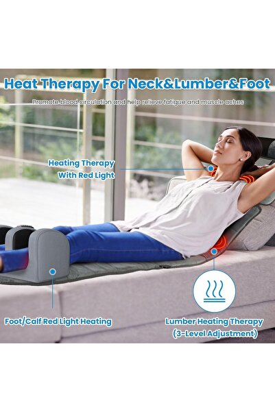 Sumkyle حصيرة تدليك الجسم بالكامل، مدلك الرقبة، تدليك القدم، تخفيف الألم، وسا...