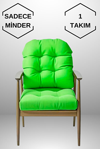 MoMMe Pernă pentru scaun 45x45 CM pentru șezut și spătar (1 SET) CULOARE VERDE