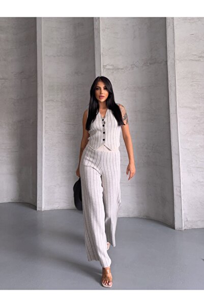 erki triko مجموعة ملابس تريكو كلاسيكية مكونة من بنطلون وسترة