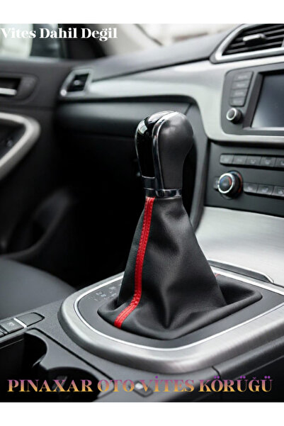 pınaxar Hyundai Getz Siyah Deri Prime Tasarım Kırmızı Şerit Vites Körüğü