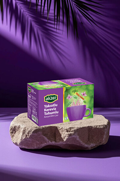 Akzer Yakı Otlu Kereviz Tohumlu Çay 1 Paket 25 Süzen Poşet Çay