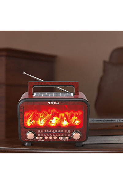 Torima D72 Red Wood Wireless Speaker