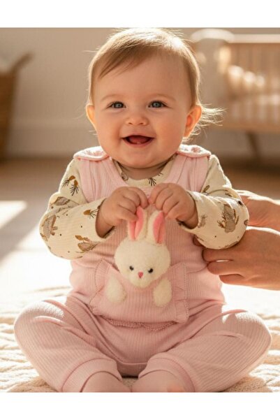 Nafitto baby&junior Nafitto Baby Junior Tavşanlı Kız Bebek Tulum