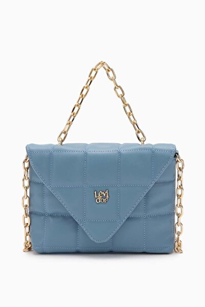 Levidor Bebe Mavisi Üçgen Kapaklı Omuz Çantası