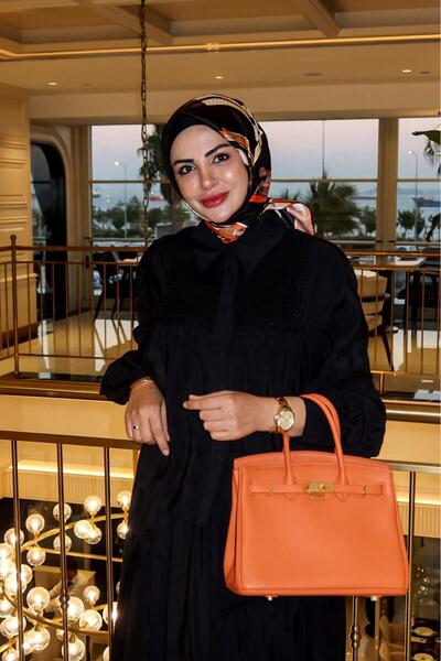 Levidor Geantă mare cu detaliu de accesoriu portocaliu