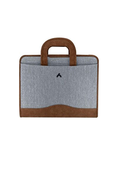 Önder حقيبة ذات مقبض مخفي وسحاب مزدوج A.Grey