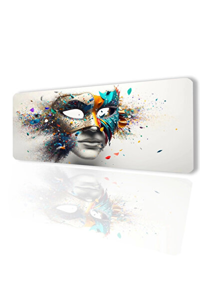 SonicTouch 32x70cm Mască de carnaval gri fără sudură Gaming Gamer Tastatură Pad