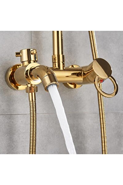 Trendy's Coloana de dus, TRENDY S, cu trei functii, gold