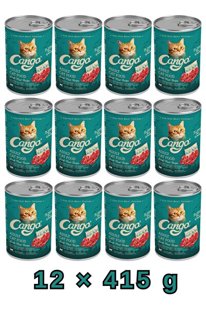 Cango كانجو طعام للقطط البالغة - لحم الضأن والأرز - 415 جم - 12 قطعة