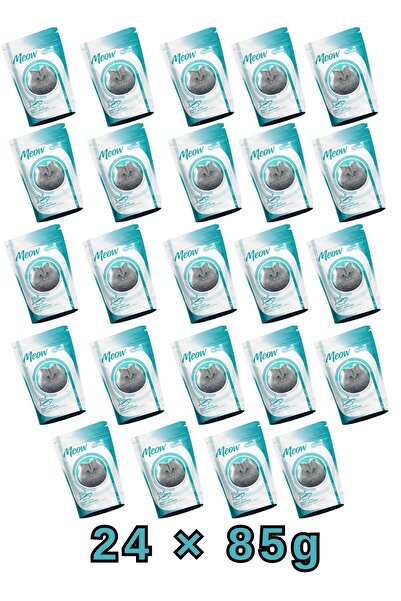 Pet Steps Meow طعام القطط البالغة - بنكهة التونة والأنشوجة، طعام رطب غني بالب...