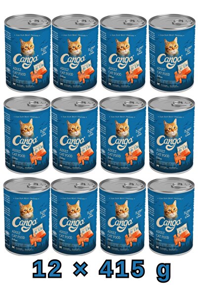 Cango طعام القطط البالغة المعلب - وصفة سمك السلمون، طعام رطب غني بالأوميغا، ل...