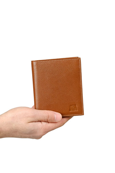 MFT Leather Design 2908 MASTER GENUINE - محفظة جلدية بلون أسمر