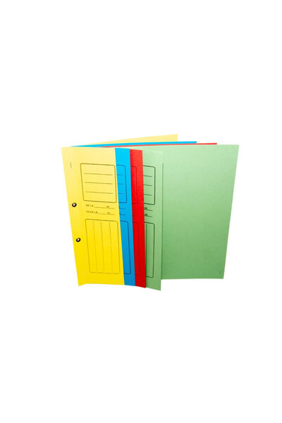 OEM 1/2 staple folder, blue supercolor cardboard, 25pcs/set
