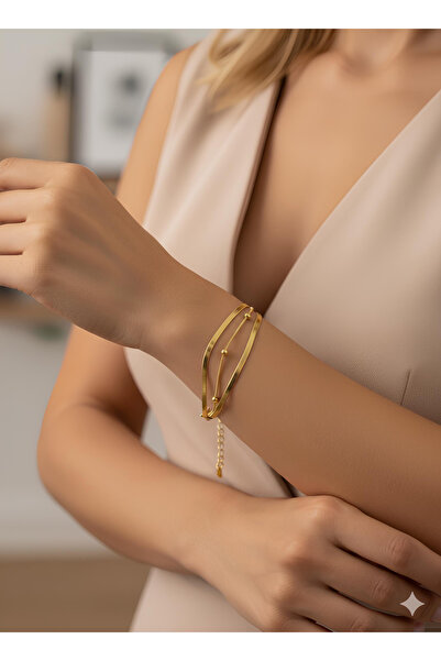 İNN JEWELLERY Steel Bracelet Tarnish Resistant Antiallergic Dorica Figured (2 Years Importer Warranty)