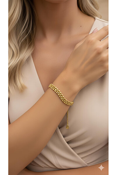 İNN JEWELLERY 316L Steel Bracelet, Tarnish-Free, Antiallergic, with Dorica Figure (2 Years Importer Warranty)