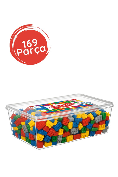 Nandy Home Eğitici Öğretici Kutulu Yapı Blokları 169 Parça – Problem Çözme ve...