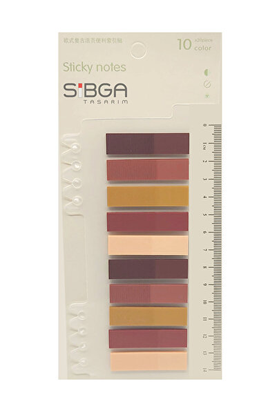 sibga tasarım 6 adet 1200 yaprak Postit Post-it Post It. Kitap Ayracı Ayraç Postit Sticker Not Kağıdı