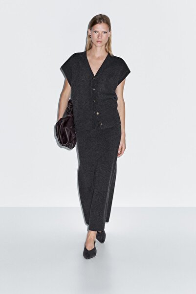 Massimo Dutti Çift taraflı midi etek