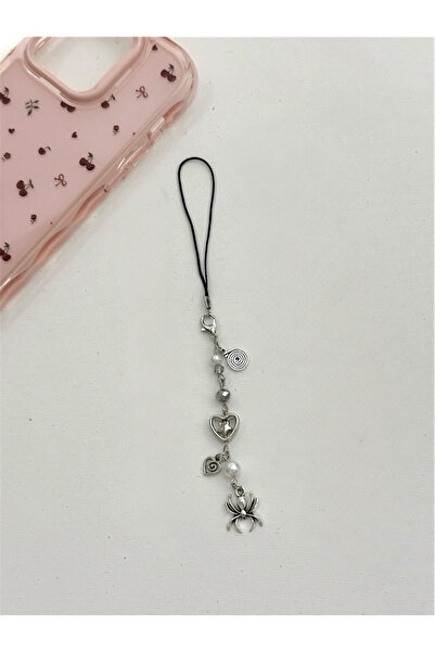 sleyshop تعليقة هاتف بتصميم عنكبوت قوطي ونجمة زحل، تعليقة حقيبة