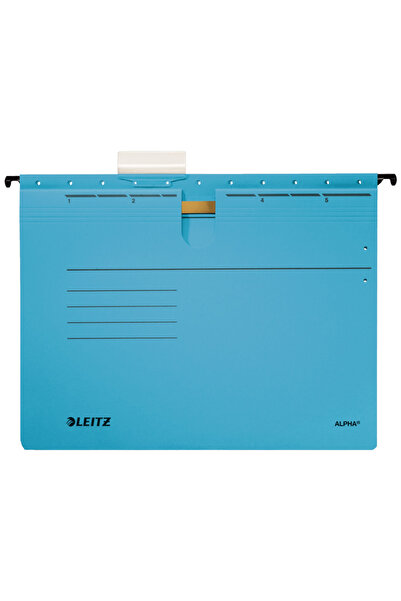 Leitz Alpha Hanging File Folder with Blue Rail