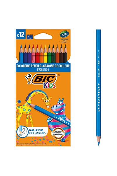 Bic Creioane colorate Evolution pentru copii 3,2 mm, 12 buc.
