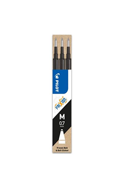 Pilot Rezervă roll-on Frixion Ball 0.7 mm, set 3 bucăți, negru