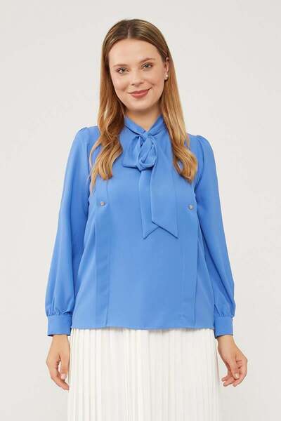 Levidor Шовкова сорочка Indigo - з власною хусткою