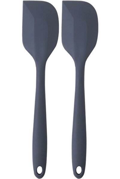 Kitchen Design Lab Büyük Boy Yanmaz Silikon Yassı Spatula Seti 2 Adet – Yassı...