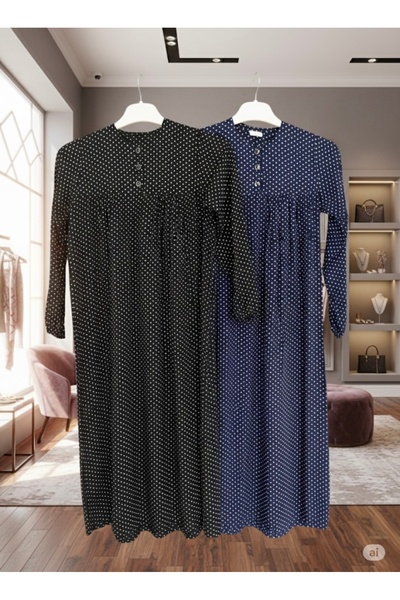 fariza tekstil FARİZA момичешка рокля от вискоза с волани