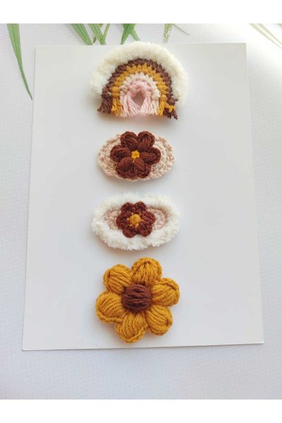 Kadın Girişimciler Atölyesi Newborn Baby Buckle 4-Piece Clip Baby Hairless Baby Buckles
