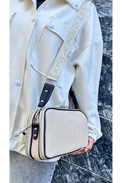 Just Polo Justpolo Women's 5-Compartment Adjustable Long Strap Shoulder Bag Messenger Bag