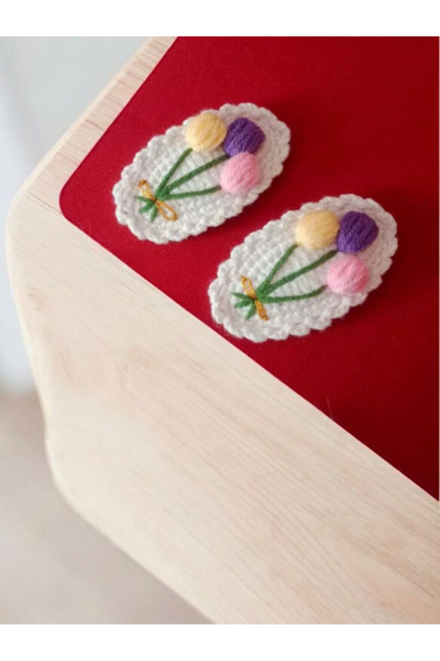 SR HOBİ Amigurumi Örgü Toka 4 adet