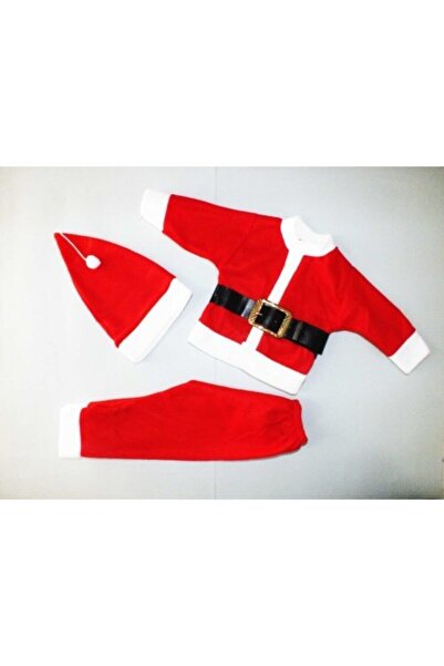 Genel Markalar Pembecin Noel Baba Kız Erkek Çocuk Kostüm