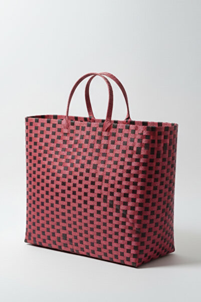 OFLAZ Kareli El Yapımı Plaj / Pazar Çantası