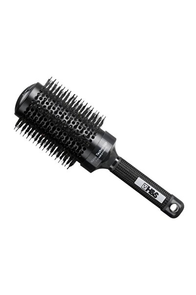 BELLA Bath&Soap Perie rotundă de păr, profesională, 53 mm, peri de mistreț, nanotehnologie, mâner ergonomic, neagră