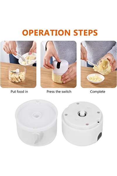 Zet Mini Tocător Electric 250 ml – Robot de Bucătărie Portabil Reîncărcabil Ajutor Rapid în Bucătărie