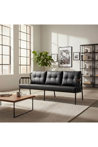 Aryans Home Mobilya Dekorasyon Ofis Büro Deri Koltuğu Ofis Bekleme Koltuğu Si...