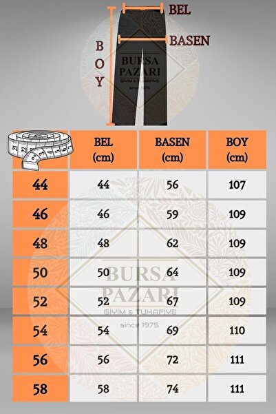 BURSPA Rahat Kesim Klasik Pamuklu Keten Koyu Kahve Baba Erkek Pantolon