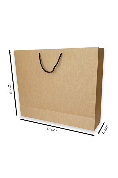 ABB Matbaa 10 Adet Kraft Karton İpli Çanta (45x37x12)