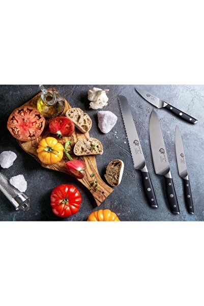 Orient Kitchen knife set, Origin Series X50 Ultra +, 4 pieces, German stainless steel, black