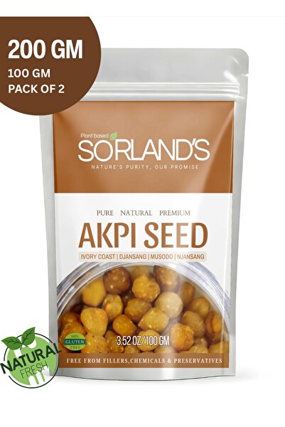 Sorland s بذور أكبي (Ricinodendron heudelotii) 100% طبيعية لزيادة الوزن والعناية بالبشرة - 200 جم