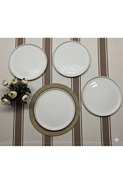 Kütahya Porselen Modern 6 Piece 27 cm Cream Serving Plate