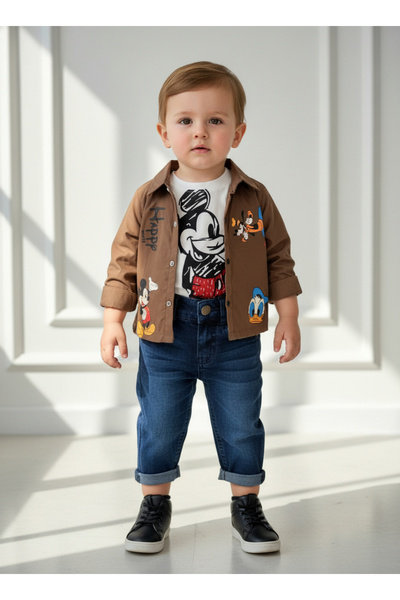 KUMRUNUN DÜNYASI Erkek Çocuk Ceket Body Pantolon Alt Üst Takım Bayramlık 3'lü