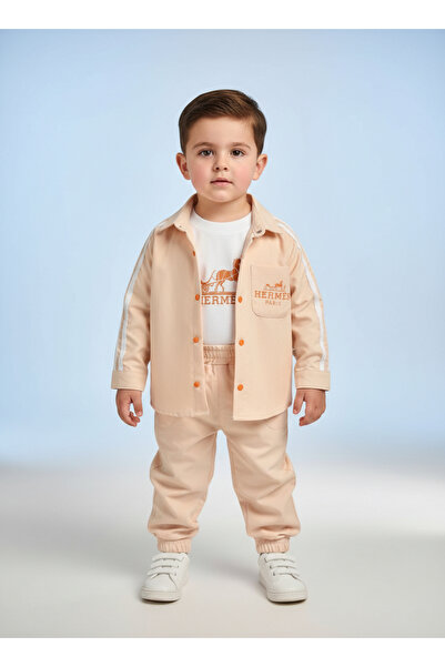 KUMRUNUN DÜNYASI Erkek Çocuk Ceket Body Pantolon Alt Üst Takım Bayramlık 3'lü