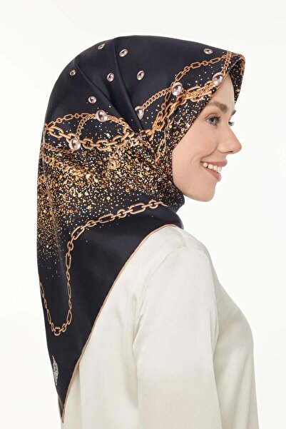 Levidor Μαύρο μαντήλι από καθαρό μετάξι