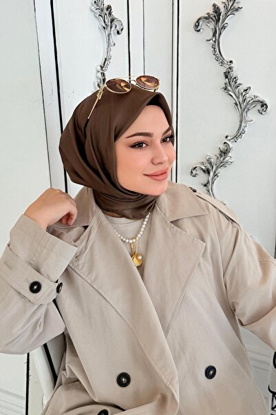 Levidor Oil Green Double Sided Twill Silk Scarf