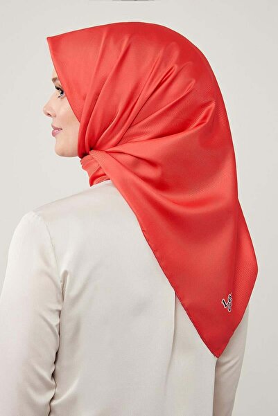 Levidor Red Solid Color Trend Twil Scarf