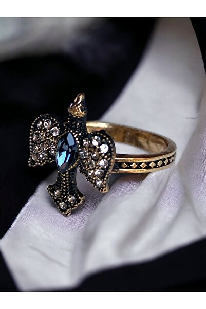 FAYRA ACCESSORIES Kristal Taşlı Kırlangıç Figür Yüzük